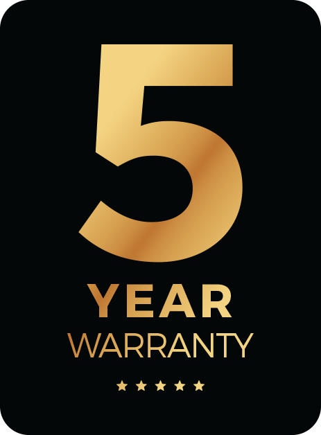 5 Year Warranty