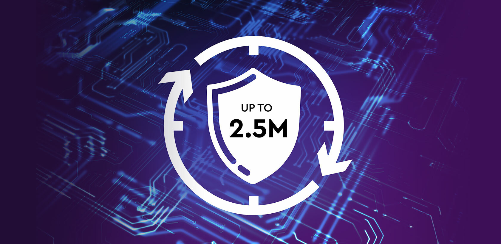 MTBF of up to 2.5 million hours